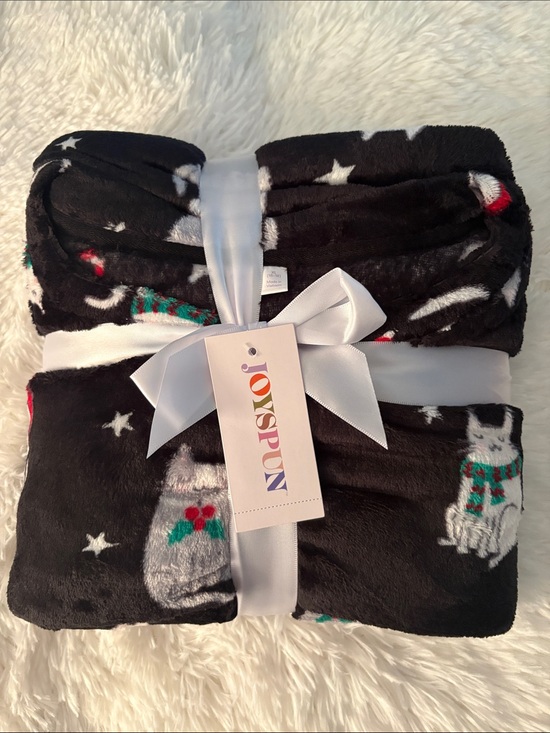 Joyspun Other - JOYSPUN Black Holiday Cat & Stars Plush JP Set Women Size XL